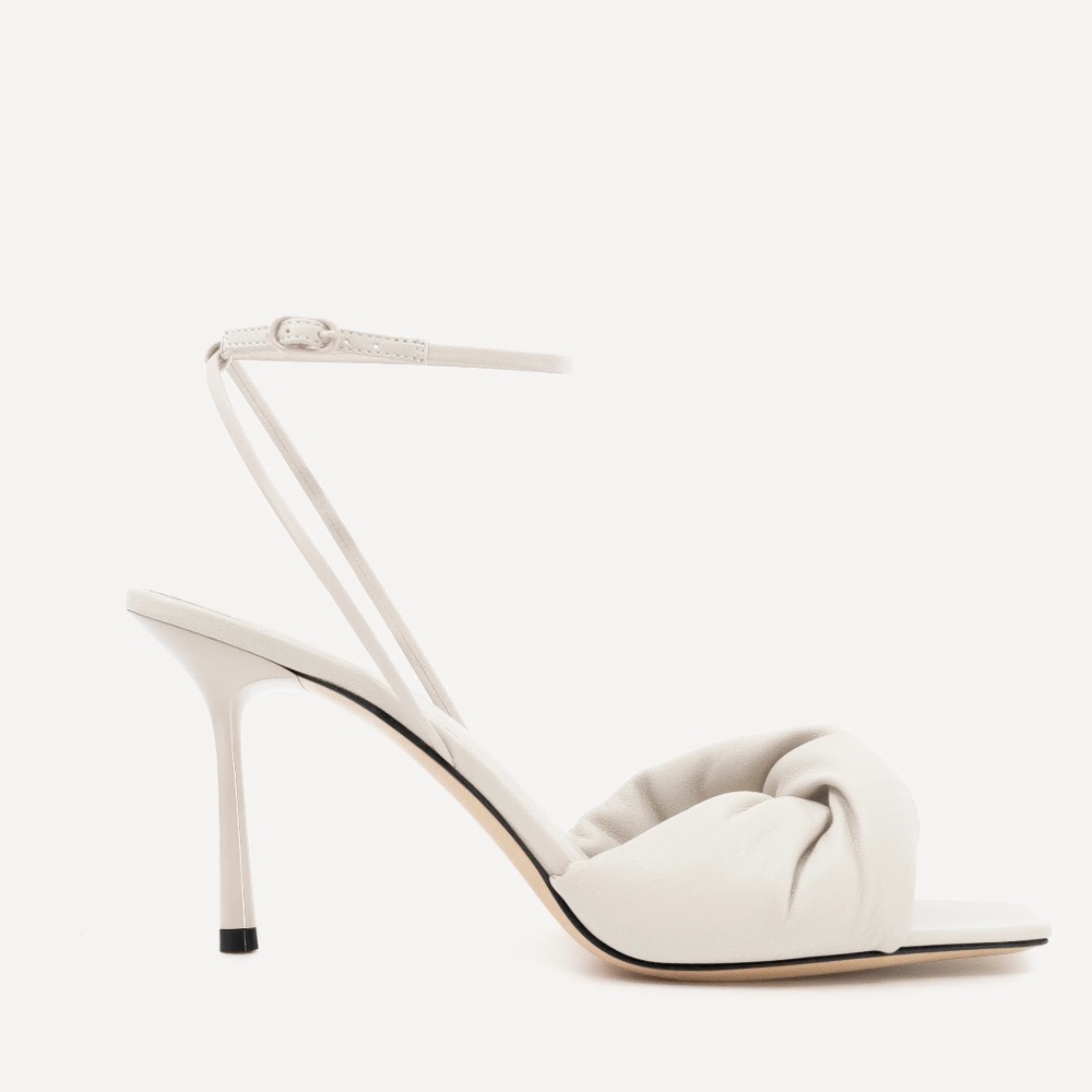 STUDIO AMELIA Twisted 90 Heel | Stone